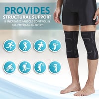 Bodyprox Térdrögzítő Kompressziós Pánt Férfiaknak és Nőknek 2 db M méret 6