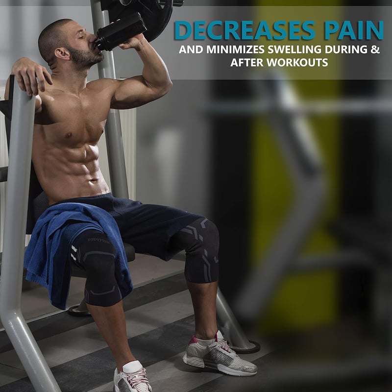 Bodyprox Térdrögzítő Kompressziós Pánt Férfiaknak és Nőknek 2 db M méret
