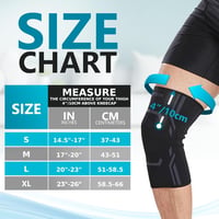 Bodyprox Térdrögzítő Kompressziós Pánt Férfiaknak és Nőknek 2 db M méret 2