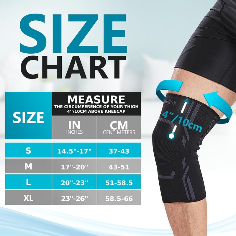 Bodyprox Térdrögzítő Kompressziós Pánt Férfiaknak és Nőknek 2 db M méret