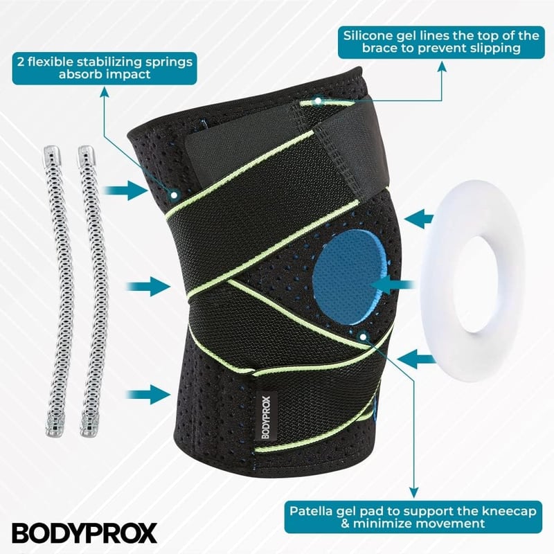 Bodyprox térdtámasz oldalsó stabilizátorokkal és gél párnákkal
