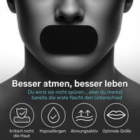 Bodytecni Horkolás Elleni Szájcsík 150db - Éjszakai Szájszalag Orrlégzés Javításához - Kényelmes Alvásminőség Javító Tapasz 2
