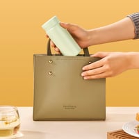 Termos cu Izolație în Vid Boenkush 280 ml – Recipient Termic pentru Băuturi Reci și Calde, păstrează cald 12 ore, rece 6 ore, Verde Deschis 4