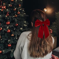 BOFUNX 2 darabos hajcsat masni piros fekete hajklip női lánykiegészítés 6