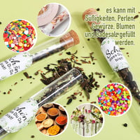 BOFUNX Üvegcsék Partyajándék 50db Dugóval és Matricákkal Esküvőre Keresztelőre 4