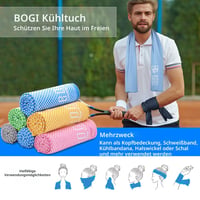 Chladiaci uterák na krk BOGI 100x30 cm, ľadový uterák pre mužov a ženy, mäkký priedušný uterák na pot na jogu, šport a do posilňovne 4