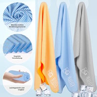Chladiaci uterák na krk BOGI 100x30 cm, ľadový uterák pre mužov a ženy, mäkký priedušný uterák na pot na jogu, šport a do posilňovne 3