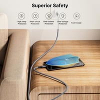 Bohconn Micro USB kábel 9m szürke nylon töltőkábel Samsung Huawei Redmi 3