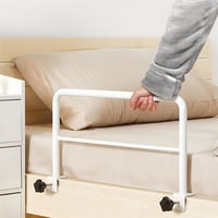 BOHJPIS Ogradica za krevet za starije osobe i djecu – Podesiva sigurnosna ogradica protiv pada, za trudnice i osobe s invaliditetom, bijela 3
