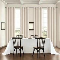 Perdele opace BohrenCL 2 buc., perdea termică izolatoare, protecție împotriva frigului, prindere cu inele, pentru dormitor sau sufragerie, 175x140 cm, crem 8