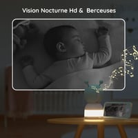 Detská pestúnka BOIFUN 2K s 5-palcovým displejom, 360° otáčaním, detekciou pohybu, automatickým sledovaním, farebným nočným svetlom, mobilnou aplikáciou a 4x priblížením 8