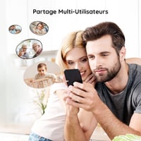 Detská pestúnka BOIFUN 2K s 5-palcovým displejom, 360° otáčaním, detekciou pohybu, automatickým sledovaním, farebným nočným svetlom, mobilnou aplikáciou a 4x priblížením 9