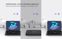 Prenosný DVD prehrávač BOIFUN DP0168, 17,5-palcový, 15,6-palcový HD displej, 6-hodinová výdrž batérie, podpora USB/SD karty/TV synchronizácie, čierny 6