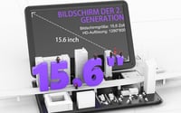 Prenosný DVD prehrávač BOIFUN DP0168, 17,5-palcový, 15,6-palcový HD displej, 6-hodinová výdrž batérie, podpora USB/SD karty/TV synchronizácie, čierny 2