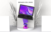 Prenosný DVD prehrávač BOIFUN DP0168, 17,5-palcový, 15,6-palcový HD displej, 6-hodinová výdrž batérie, podpora USB/SD karty/TV synchronizácie, čierny 7