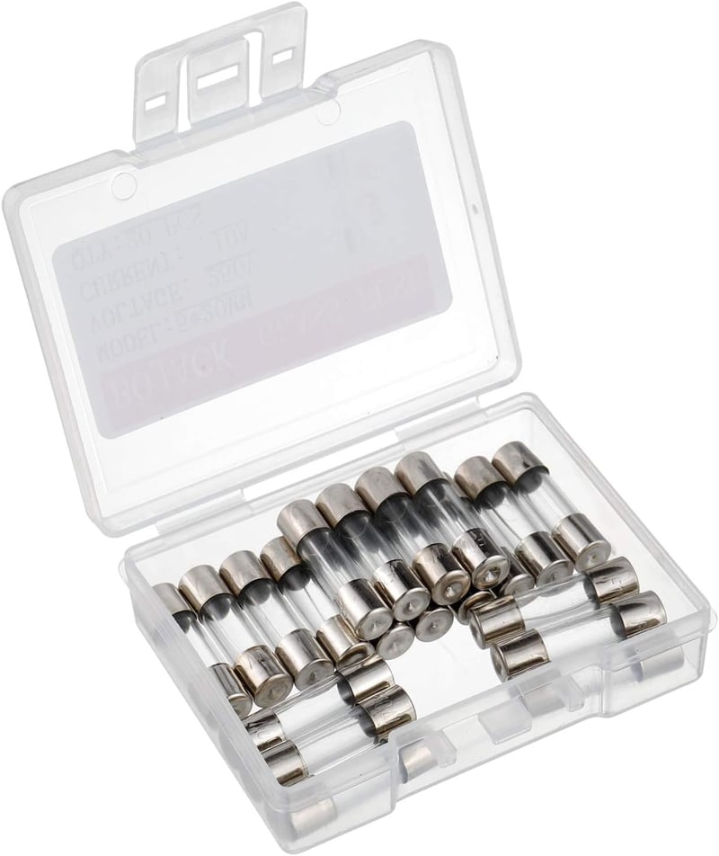BOJACK 10A 250V Gyors Biztosíték 5x20mm Üvegcső 20db Csomag - F10A