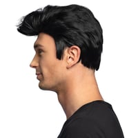 Perucă Danny Boland 85748 în stilul anilor '50, păr artificial, pentru costum de carnaval, ținută Rock 'n' Roll, petreceri tematice și carnaval 2