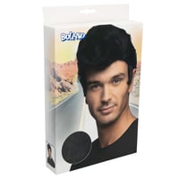 Perucă Danny Boland 85748 în stilul anilor '50, păr artificial, pentru costum de carnaval, ținută Rock 'n' Roll, petreceri tematice și carnaval 4