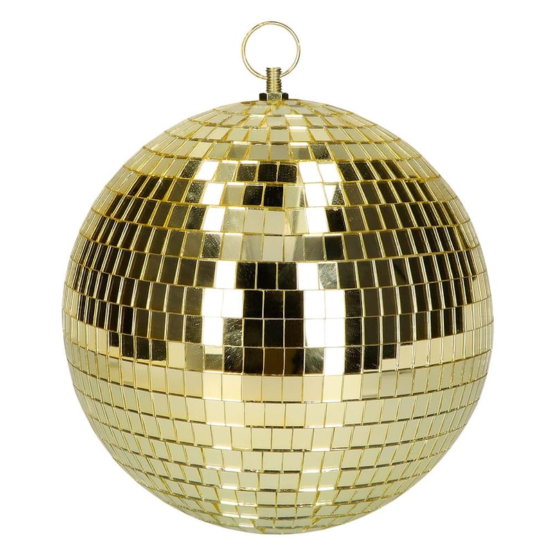 Boland Disco Fever Trblietavá disko guľa 20 cm zlatá závesná párty dekorácia na oslavu Silvestra