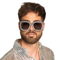 Boland súprava párty okuliarov 2 ks, vtipné okuliare pre dospelých, kostýmový doplnok, outfit v štýle "bad taste", slnečné okuliare, ružová a čierna 7