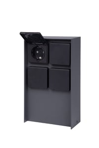 Stâlp cu Priză de Exterior Bold 19561 Abano cu 4 Posturi, Antracit, IP44, 3680W, Instalare Ușoară 2
