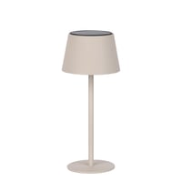 BOLD Umbo solárna stolná lampa na vonkajšie a záhradné použitie, piesková farba, dotykový stmievač, nabíjanie cez USB a solárny panel, 3000K teplá biela 1