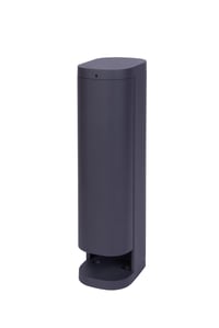 BOLD Volo vonkajší záhradný stĺpik so zásuvkami 2x Schuko, antracit, IP44 – 3680 W, 38,5 cm, detská poistka, hliník odolný voči poveternostným vplyvom 1