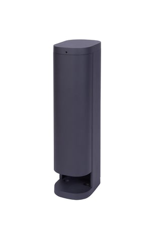 BOLD Volo vanjski vrtni stup s 2 Schuko utičnice, antracit, IP44 – 3680 W, 38,5 cm, zaštita za djecu, aluminij otporan na vremenske uvjete