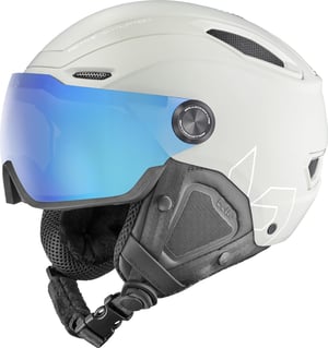 Unisex skijaška kaciga Bollé V-Line s foto-kromatskim vizirom - mat siva - veličina S