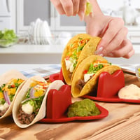 Set Petrecere BOLLFO Taco Tuesday - Încălzitor cu 3 Trepte de Temperatură, 6 Tăvițe, 4 Suporturi pentru Taco, Recipient de 940 ml, Tavă Rotativă Lazy Susan pentru Servire Nachos și Fajitas, Verde 7
