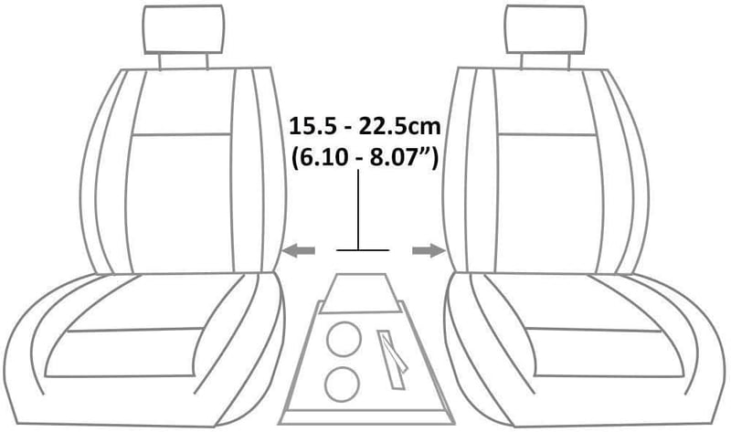 Boloromo Autó Középkonzol Tárolódoboz Bőr Pohártartóval Fekete