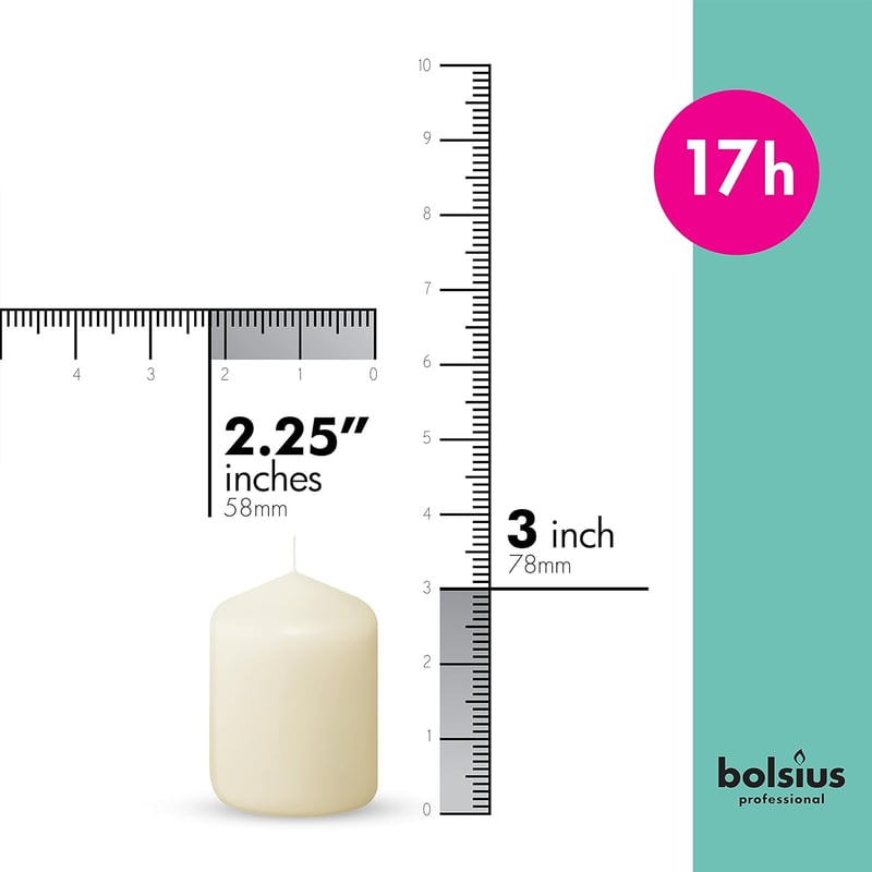 Bolsius 12 darabos Ivory Gyertyaszett Téli Fenyő Illattal