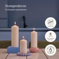Set lumânări de Advent Bolsius – 4 lumânări cilindrice – Fildeș – 10 cm – Decorațiune de Crăciun – Ceară vegetală naturală – Fără ulei de palmier 5