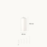 Set lumânări de Advent Bolsius – 4 lumânări cilindrice – Fildeș – 10 cm – Decorațiune de Crăciun – Ceară vegetală naturală – Fără ulei de palmier 6