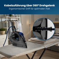 Bomann DB 6003 CB Gőzölős Vasaló 1800W Rozsdamentes Talppal és Antikalk Rendszerrel 5