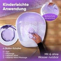 Bomann FM 8000 CB Lábfürdő Intenzív Whirlpool Hatással, Masszázsfunkcióval, Masszázsgörgővel és 4 Fokozatú Kapcsolóval 3