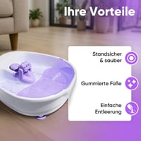 Bomann FM 8000 CB Lábfürdő Intenzív Whirlpool Hatással, Masszázsfunkcióval, Masszázsgörgővel és 4 Fokozatú Kapcsolóval 4