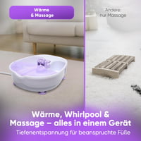 Bomann FM 8000 CB Lábfürdő Intenzív Whirlpool Hatással, Masszázsfunkcióval, Masszázsgörgővel és 4 Fokozatú Kapcsolóval 2