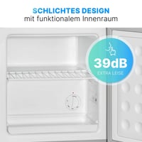 Ladă frigorifică mini Bomann GB 341.1 Inox, 31 L, cu grătar, marcată cu stele și reglaj al temperaturii 3