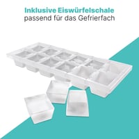 Mini mraznička Bomann GS 7256, 60 l, 3 zásuvky, 4 hviezdičky, tichá, biela, vymeniteľný záves dverí, do -18 °C 6