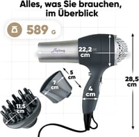 Bomann HTD 889 CB ezüst-szürke hajszárító 7