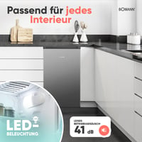 Bomann KS 7257 kompaktni hladnjak s odjeljkom za zamrzavanje, 83 l, LED, inox 6