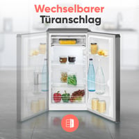 Bomann KS 7257 kompaktni hladnjak s odjeljkom za zamrzavanje, 83 l, LED, inox 5