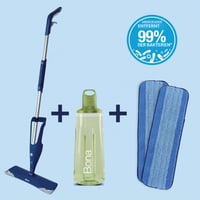 Bona Spray Mop s čistiacim prostriedkom na tvrdé podlahy (850 ml) a 2 návlekmi z mikrovlákna 8