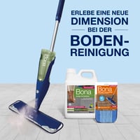 Bona Spray Mop s čistiacim prostriedkom na tvrdé podlahy (850 ml) a 2 návlekmi z mikrovlákna 7