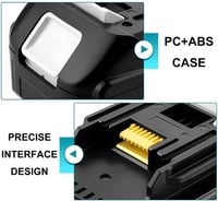 Bonadget 2 ks 18V 5000mAh (5,0Ah) náhradná batéria pre náradie Makita BL1830 BL1850 BL1860 BL1840 BL1835 BL1820 LXT-400 3