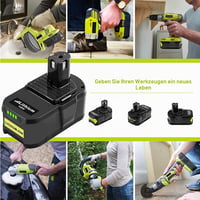 Bonadget 2x 18V 5,5Ah P108 náhradný akumulátor pre Ryobi ONE+ – 5500mAh kompatibilná náhradná batéria 6