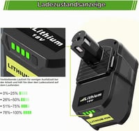 Bonadget 2x 18V 5,5Ah P108 náhradný akumulátor pre Ryobi ONE+ – 5500mAh kompatibilná náhradná batéria 3