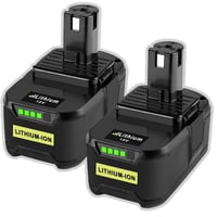 Náhradná batéria Bonadget 2x 18V 5,5Ah pre zariadenia Ryobi One+ – kompatibilná s P108 RB18L50 RB18L25 RB18L40 RB18L20 P102 P103 P104 P105 P106 P107 1
