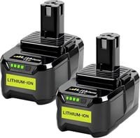 Bonadget 2x 18V 5.5Ah Lítium Akkumulátor Ryobi P108 P107 P122 P104 Szerszámokhoz 1